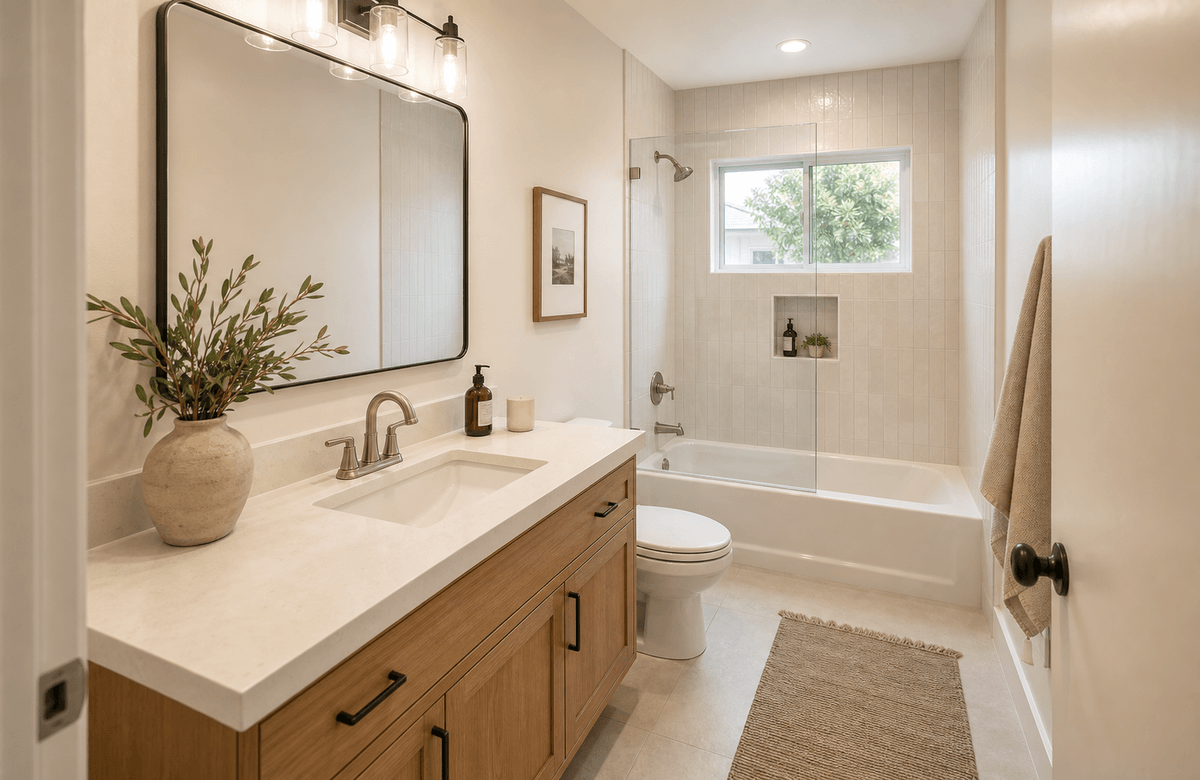 Bathroom after remodel