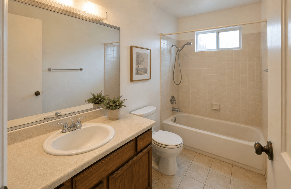 Bathroom before remodel