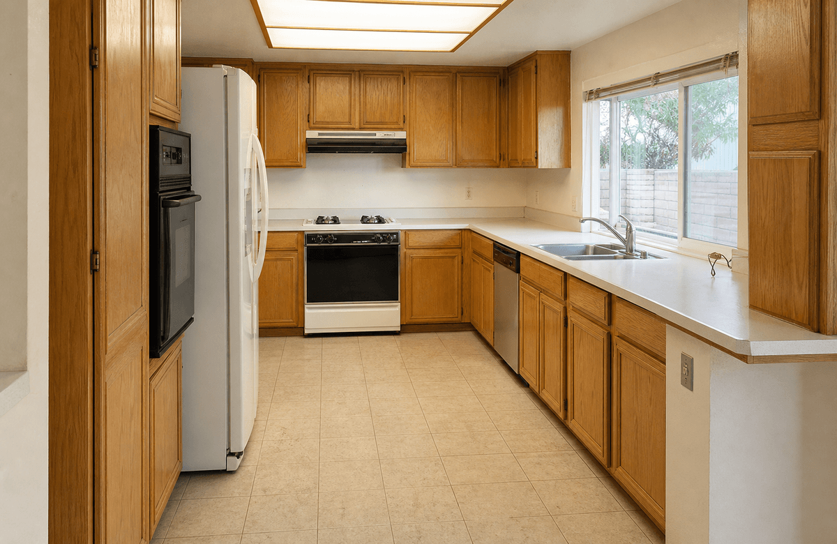 Kitchen before remodel
